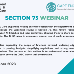 Department of Health and Social Care: Review of Section 75
