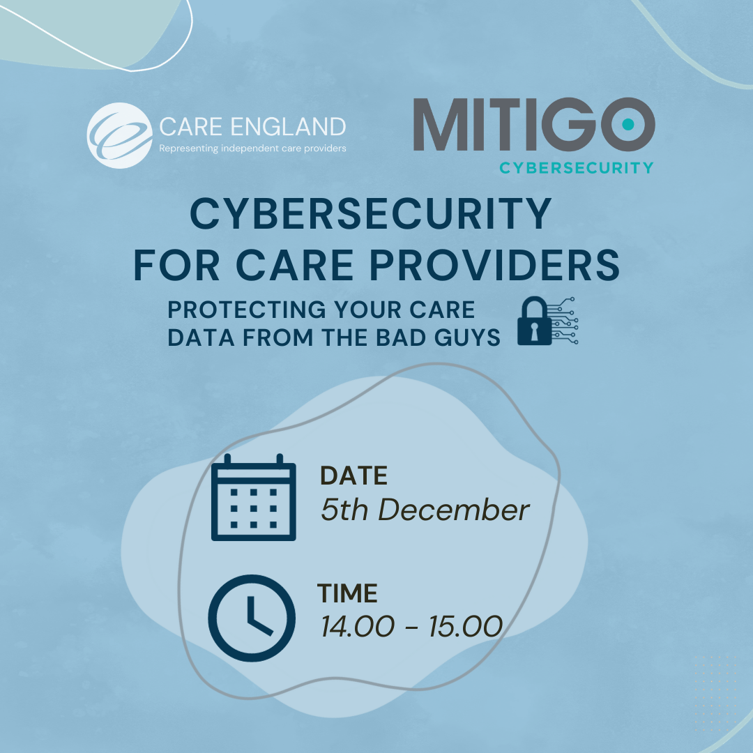 Cybersecurity for care providers: protecting your care data from the bad guys