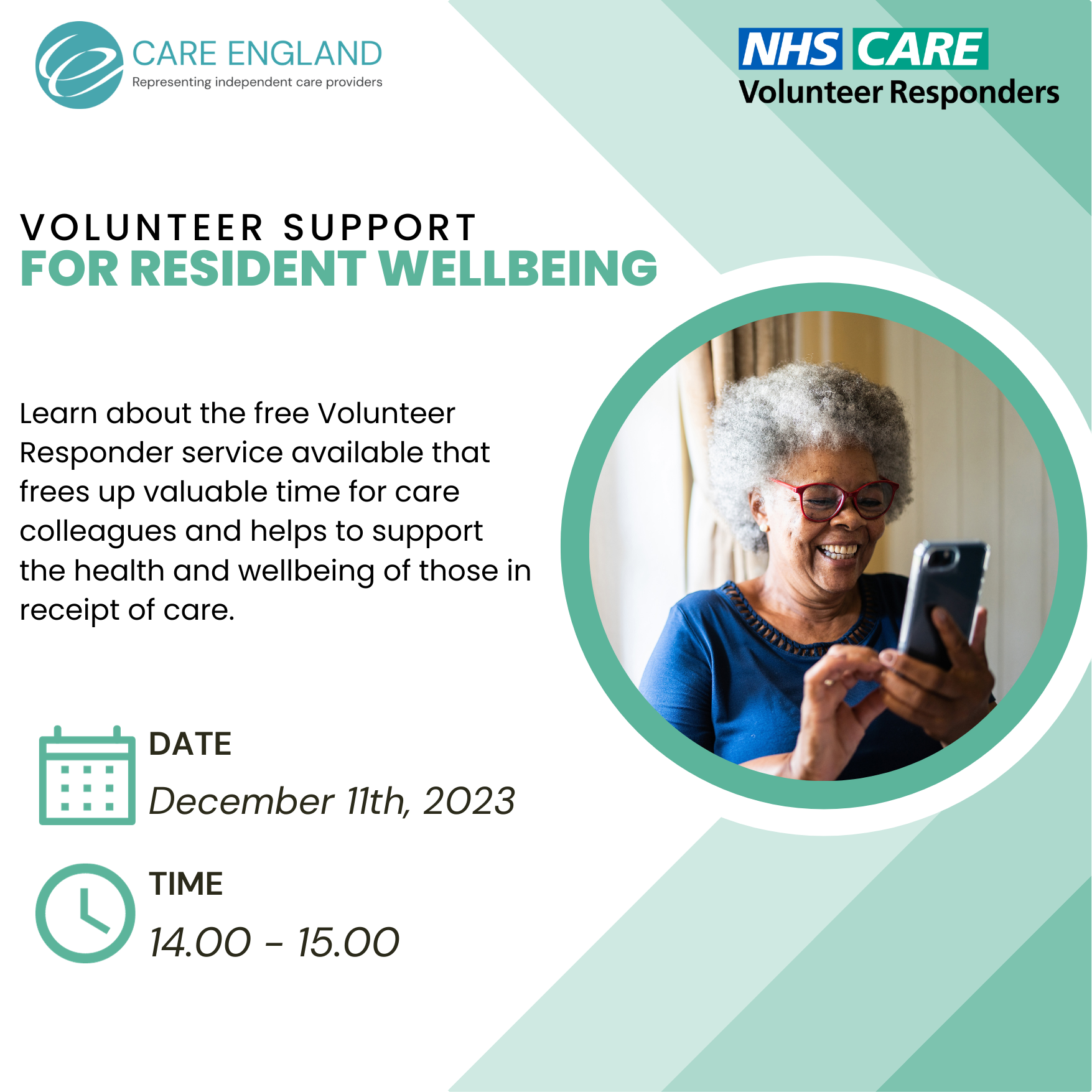 volunteer support for resident wellbeing