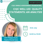 CQC Well Led Quality Statements  – an analysis